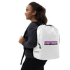 Lady Driven - Minimalist Backpack (White)